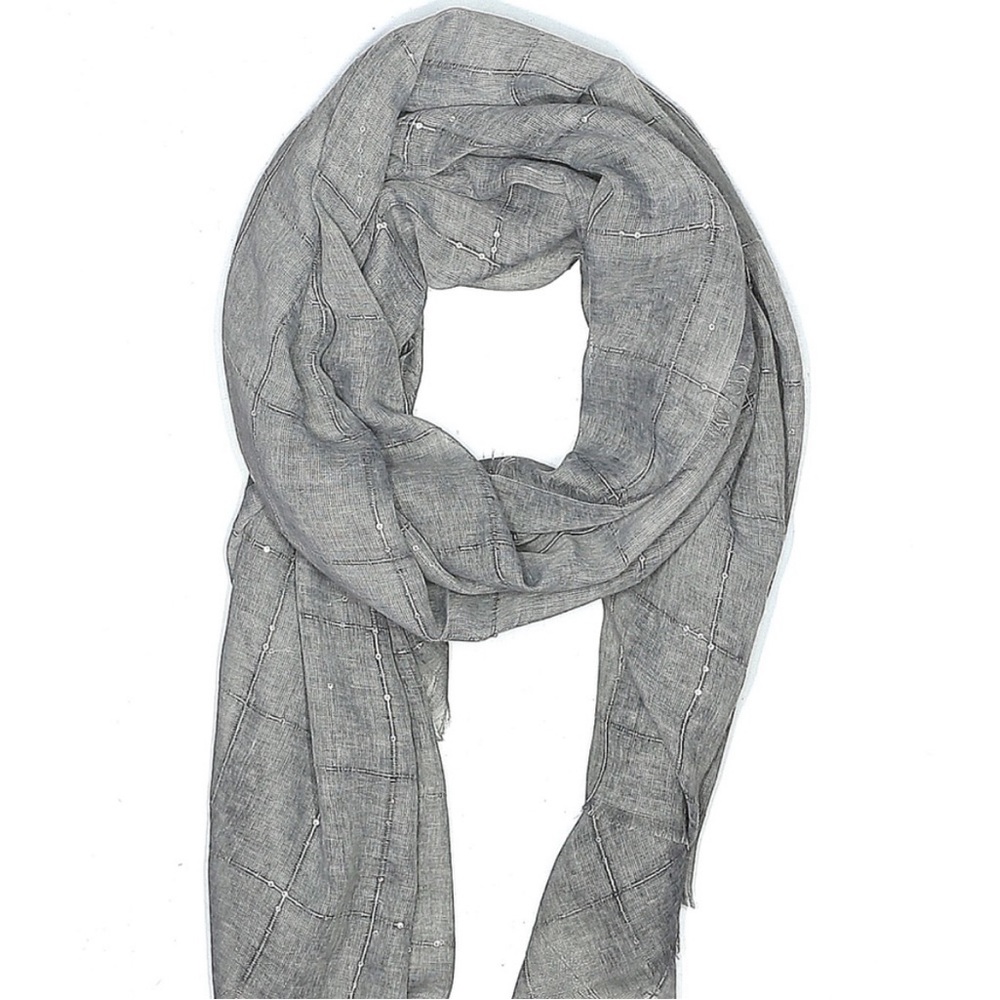 Tilo Gray Sequin Scarf Wrap
